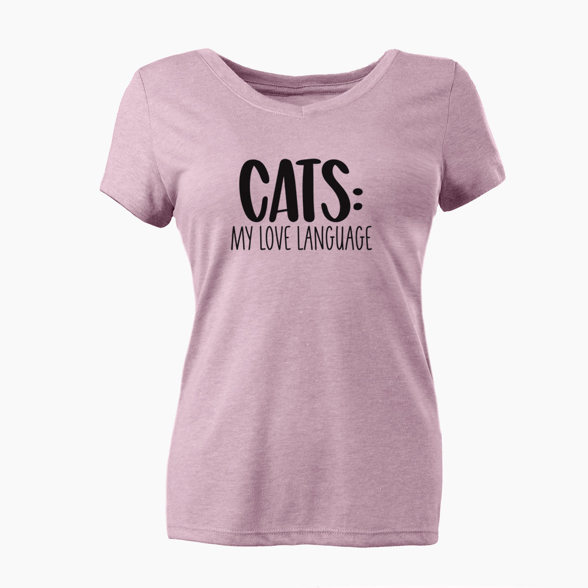 Cats: My Love Language - Women's Perfect V-neck Shirt