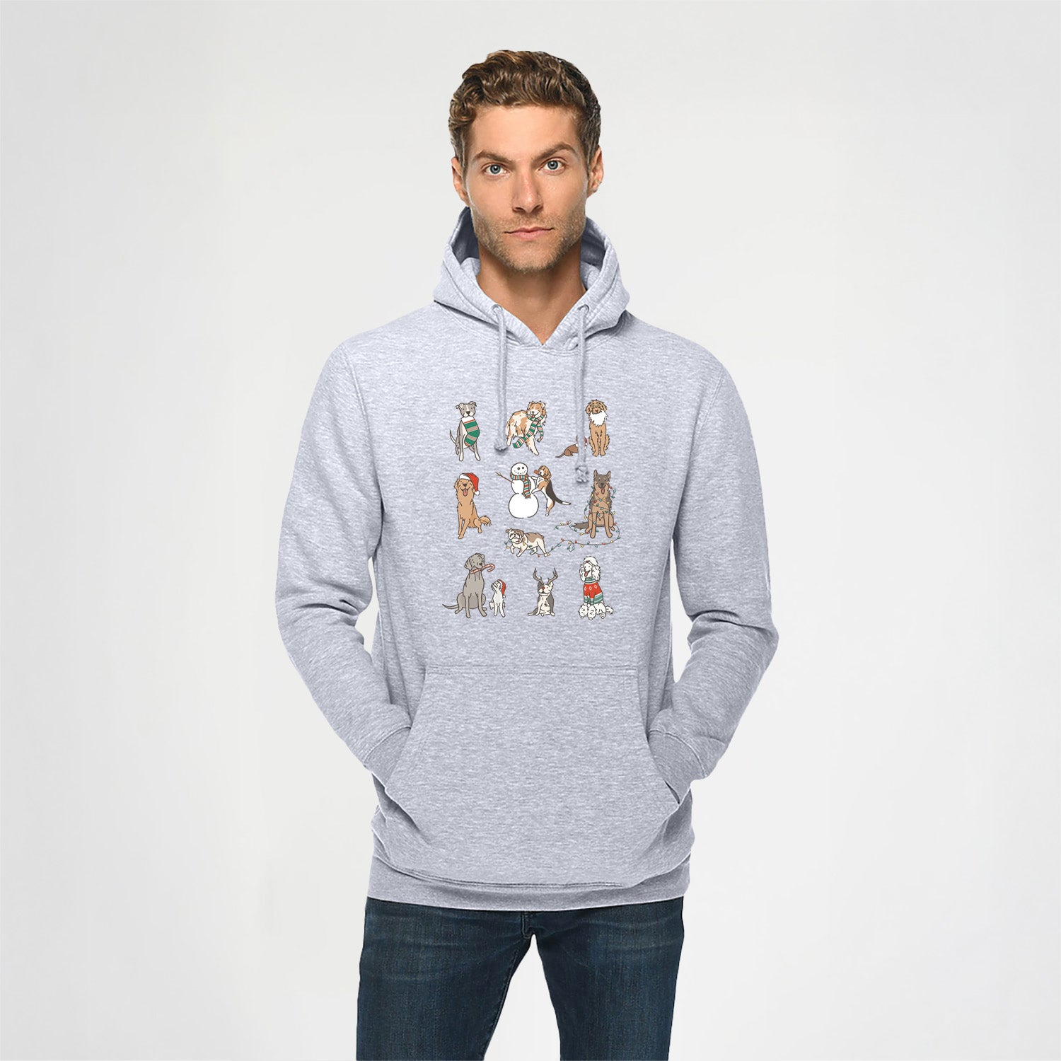Christmas Pups - Heavyweight Fleece Hoodie