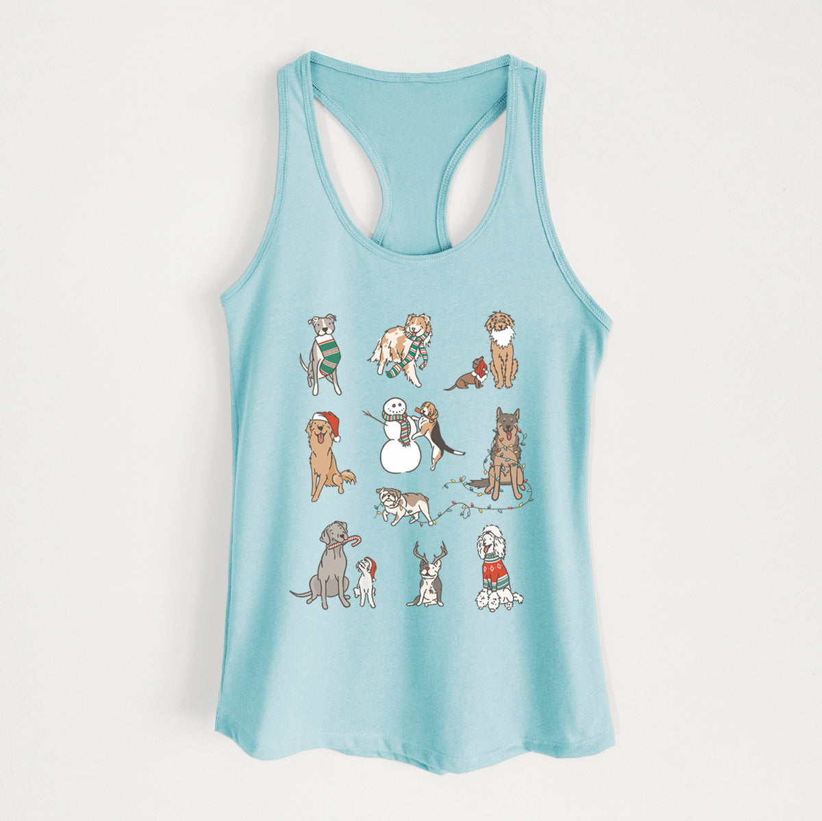 Christmas Pups - Women's Racerback Tanktop