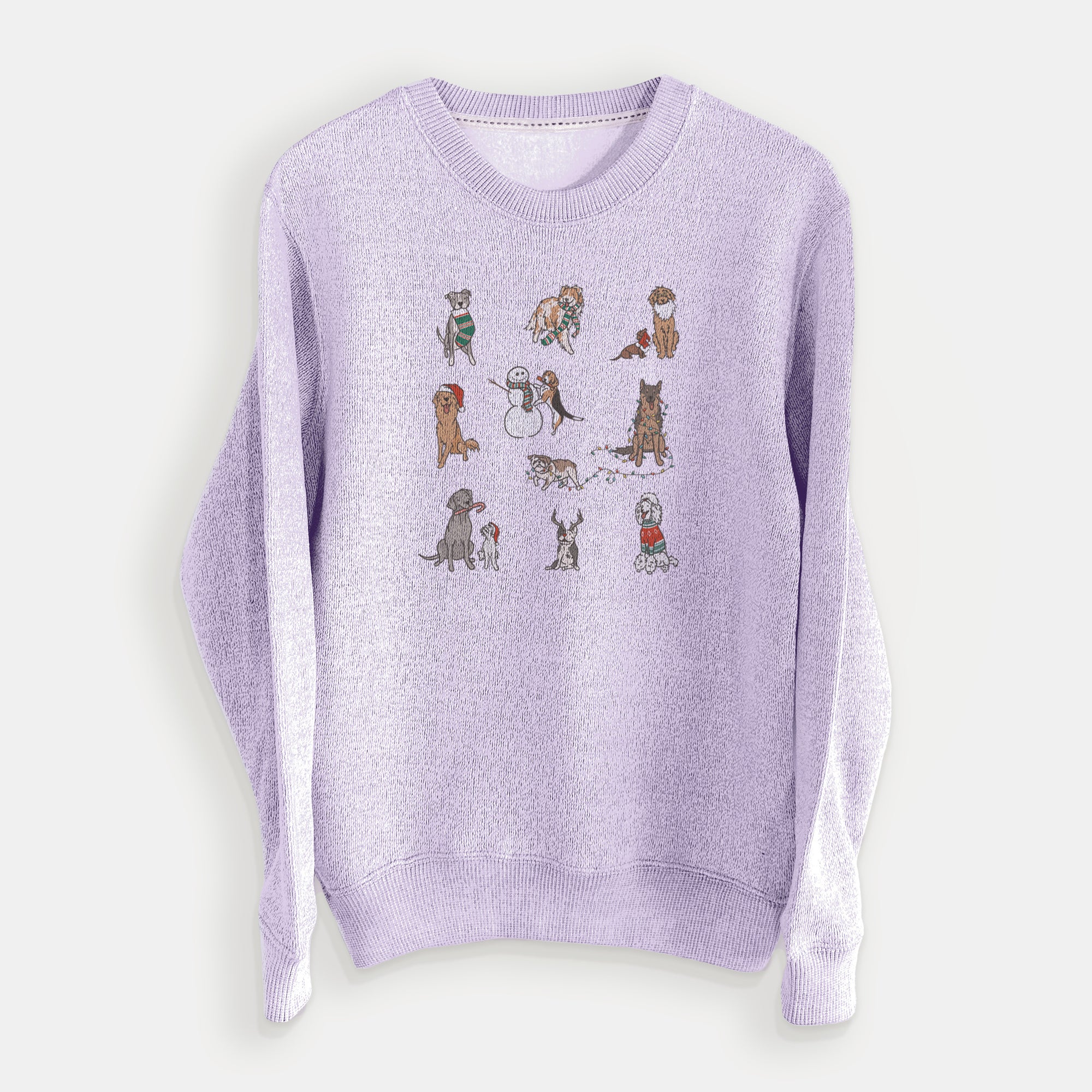 Christmas Pups - Knit Sweatshirt