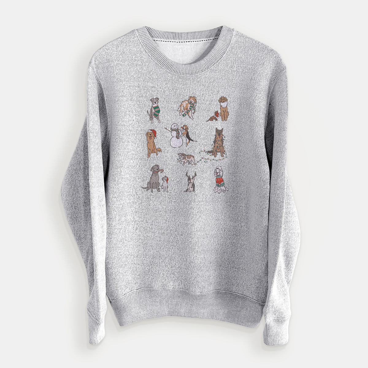 Christmas Pups - Knit Sweatshirt