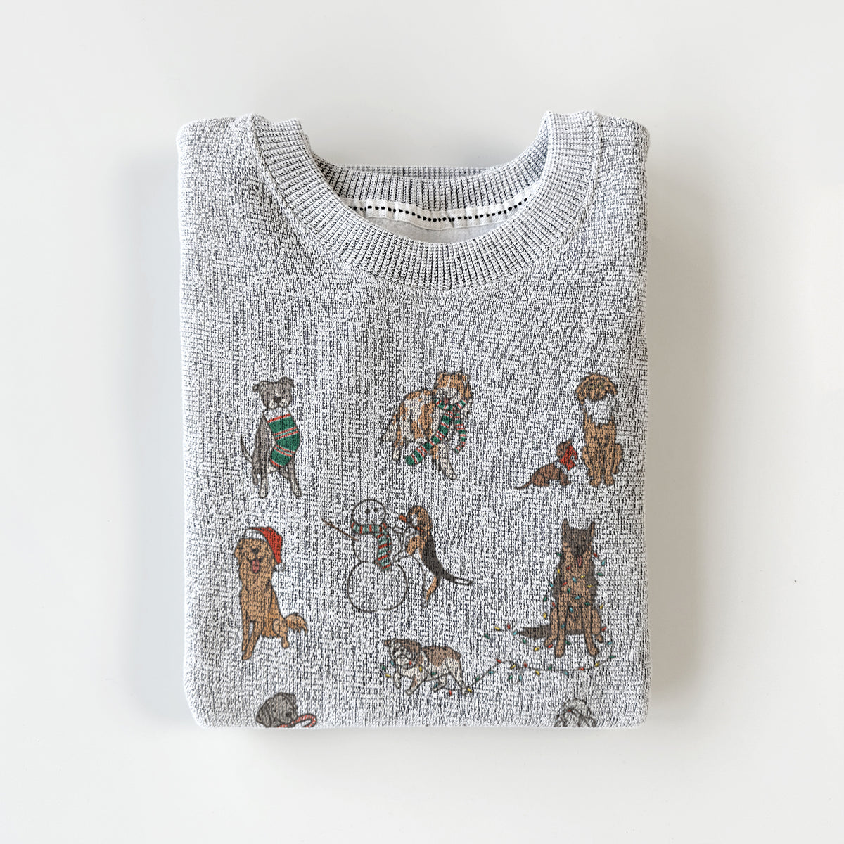 Christmas Pups - Knit Sweatshirt
