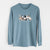 Vibrant Easily Distracted by Cats - Heavyweight 100% Cotton Long Sleeve