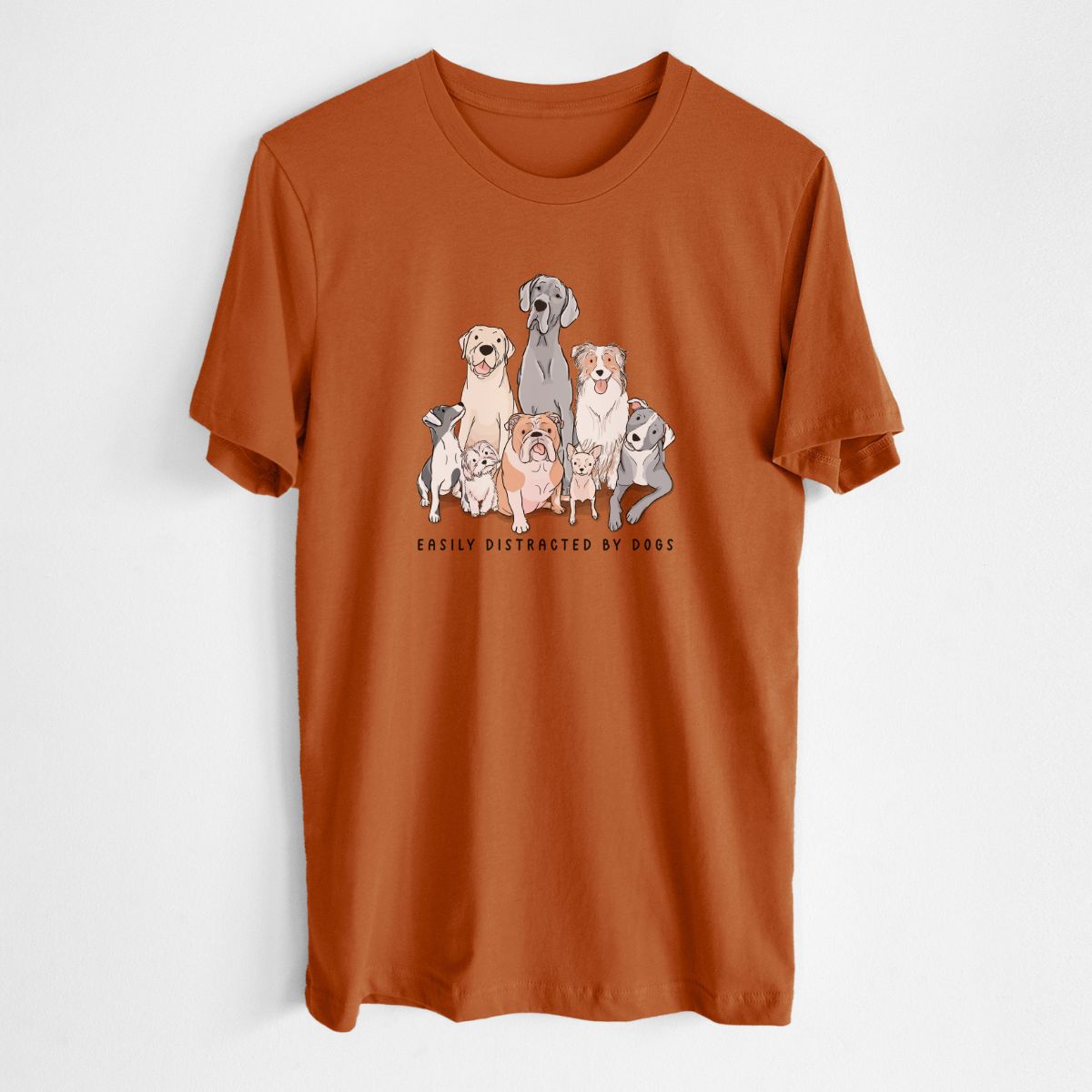 Vibrant Easily Distracted by Dogs - Unisex Crewneck