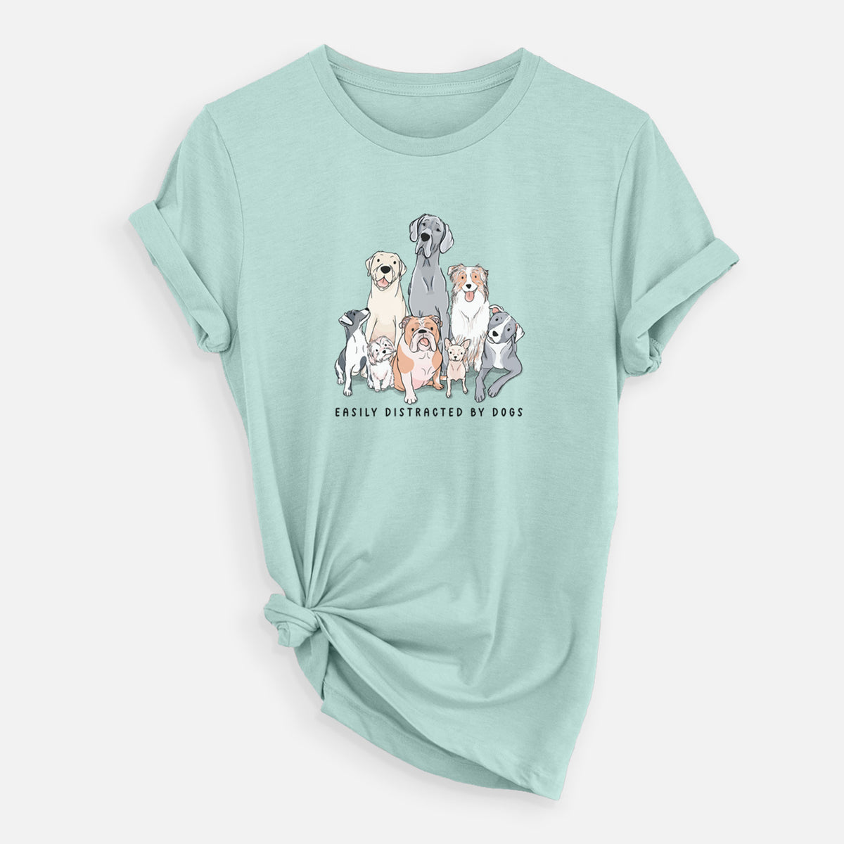 Vibrant Easily Distracted by Dogs - Unisex Crewneck