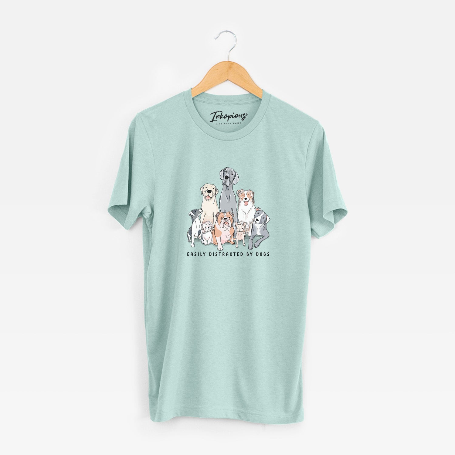 Vibrant Easily Distracted by Dogs - Unisex Crewneck