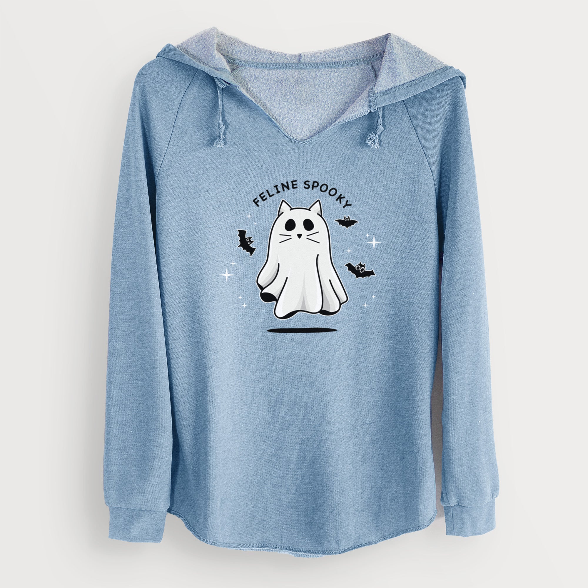 Vibrant Feline Spooky - Cali Wave Hooded Sweatshirt