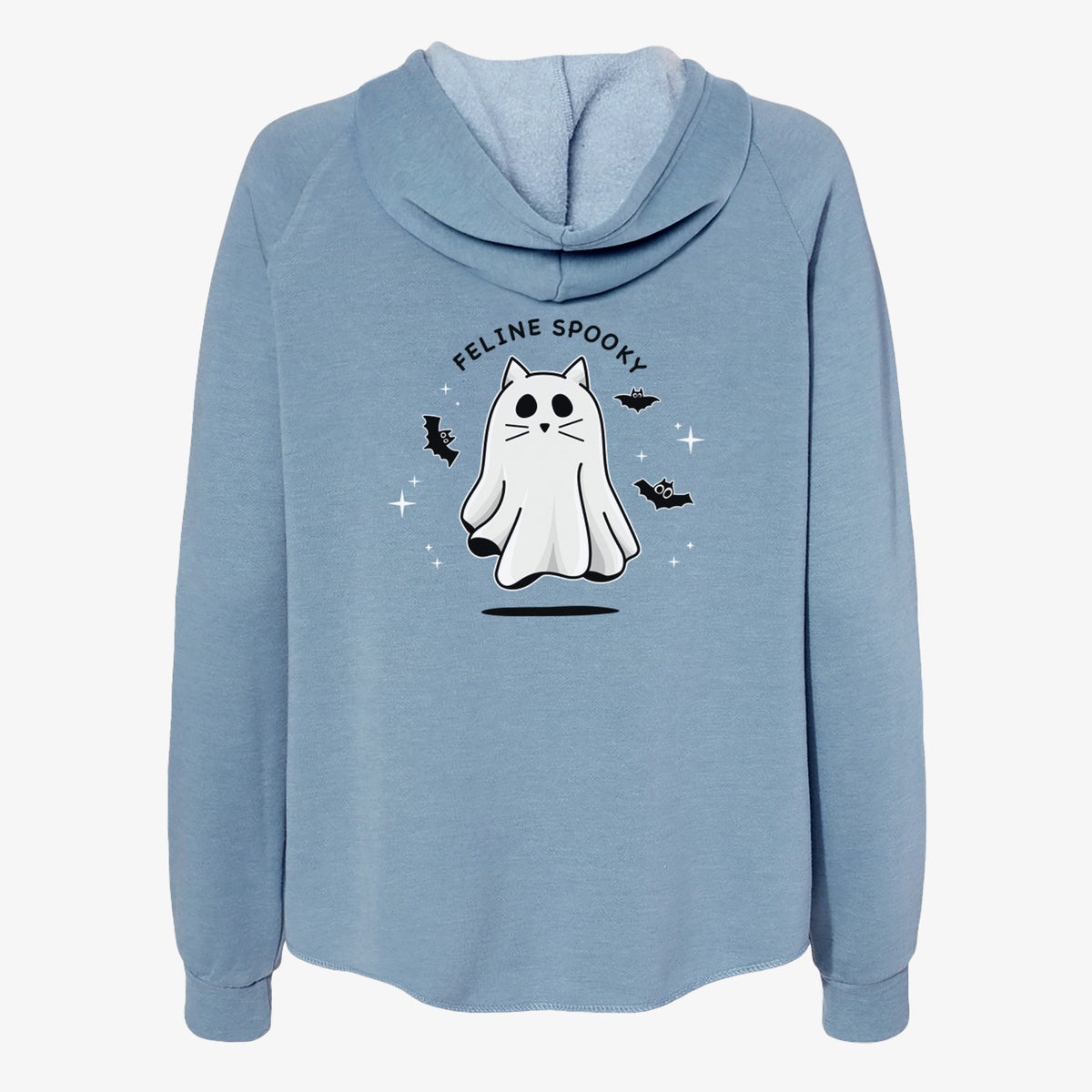 Vibrant Feline Spooky - Women's Cali Wave Zip-Up Sweatshirt