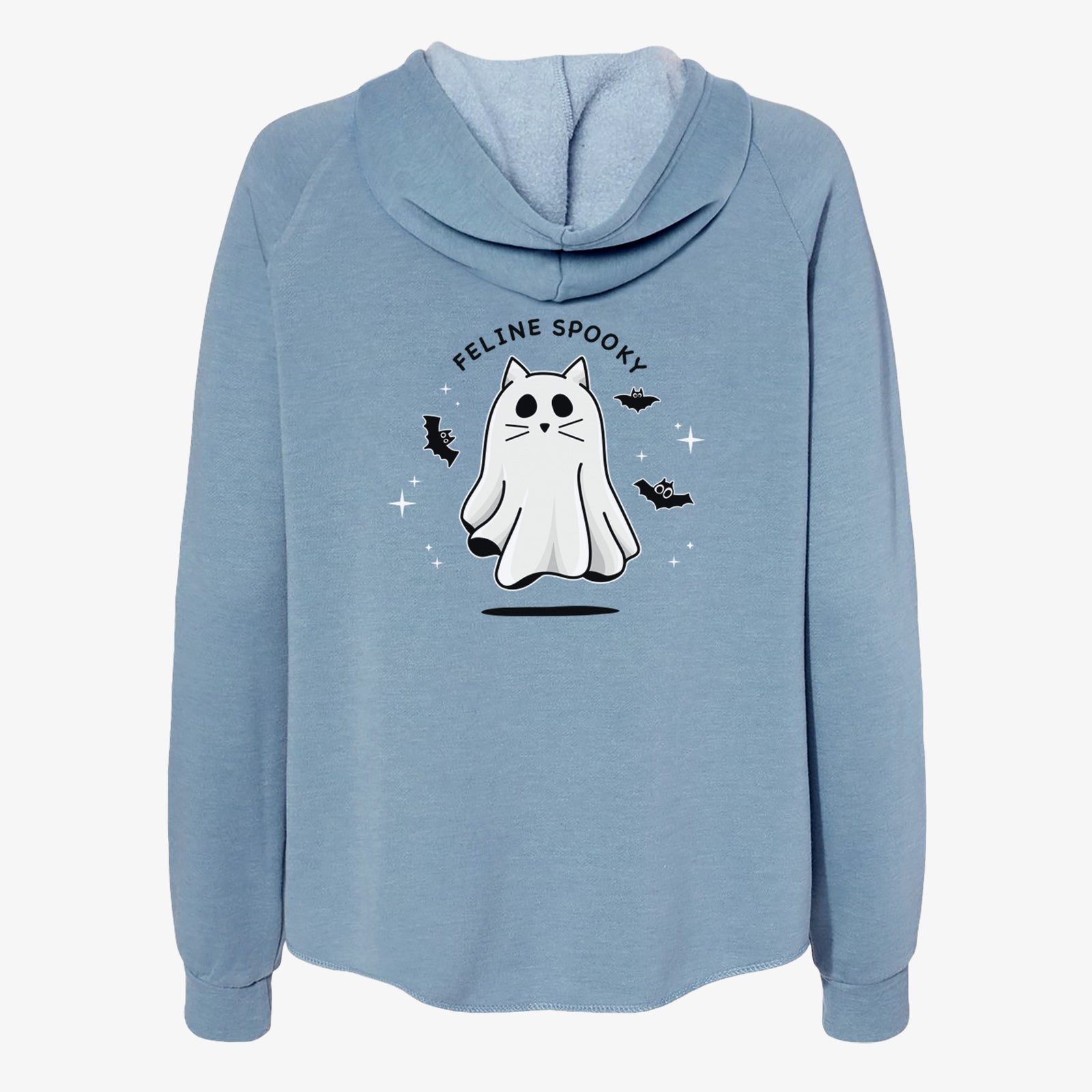 Vibrant Feline Spooky - Women's Cali Wave Zip-Up Sweatshirt