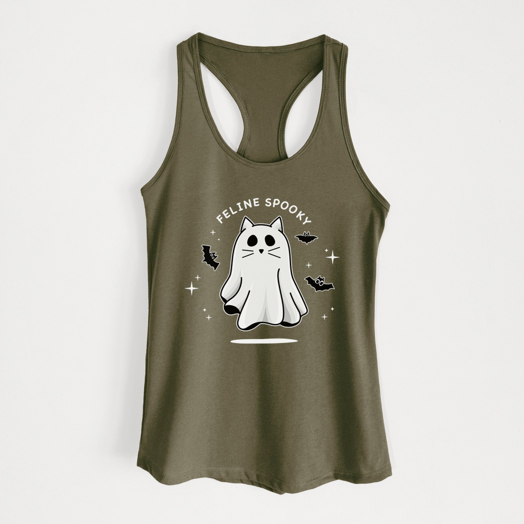 Vibrant Feline Spooky - Women's Racerback Tanktop