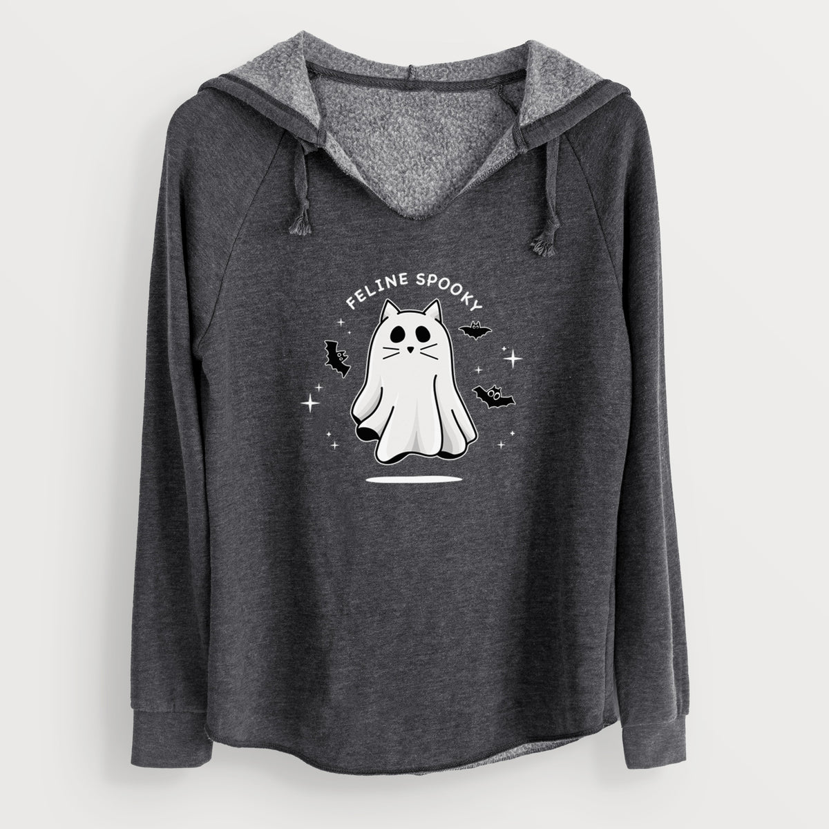 Vibrant Feline Spooky - Cali Wave Hooded Sweatshirt