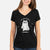 Vibrant Feline Spooky - Women's Perfect V-neck Shirt