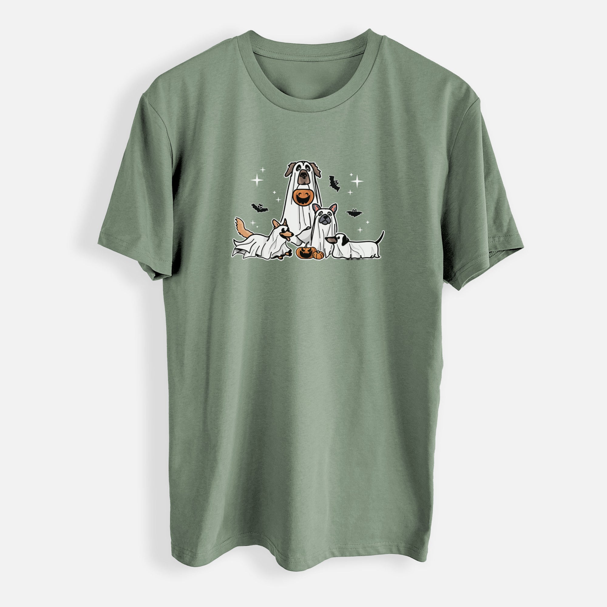 Vibrant Ghost Pups - Mens Everyday Staple Tee