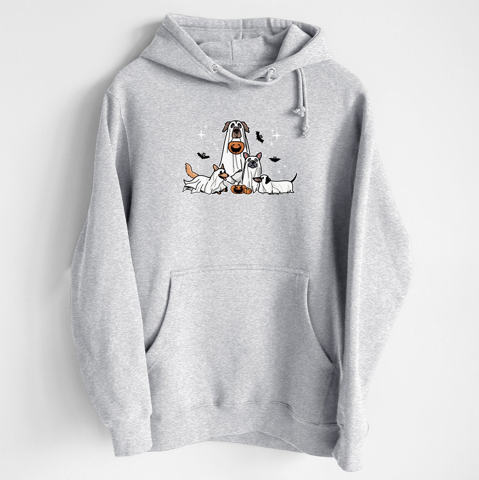 Vibrant Ghost Pups - Heavyweight Fleece Hoodie