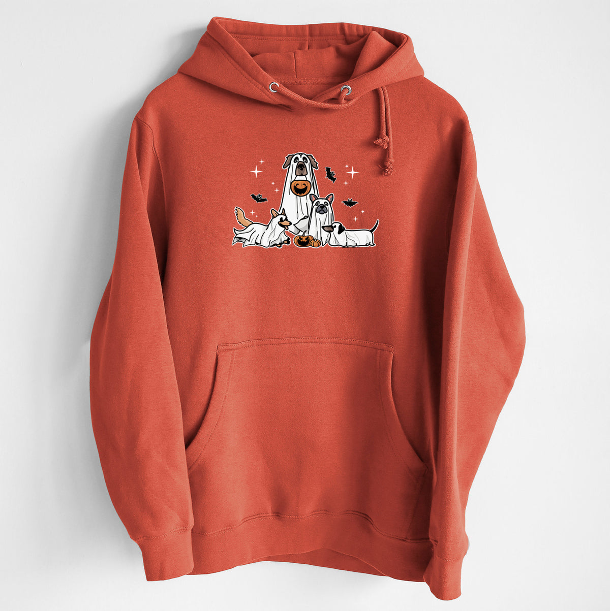 Vibrant Ghost Pups - Heavyweight Fleece Hoodie