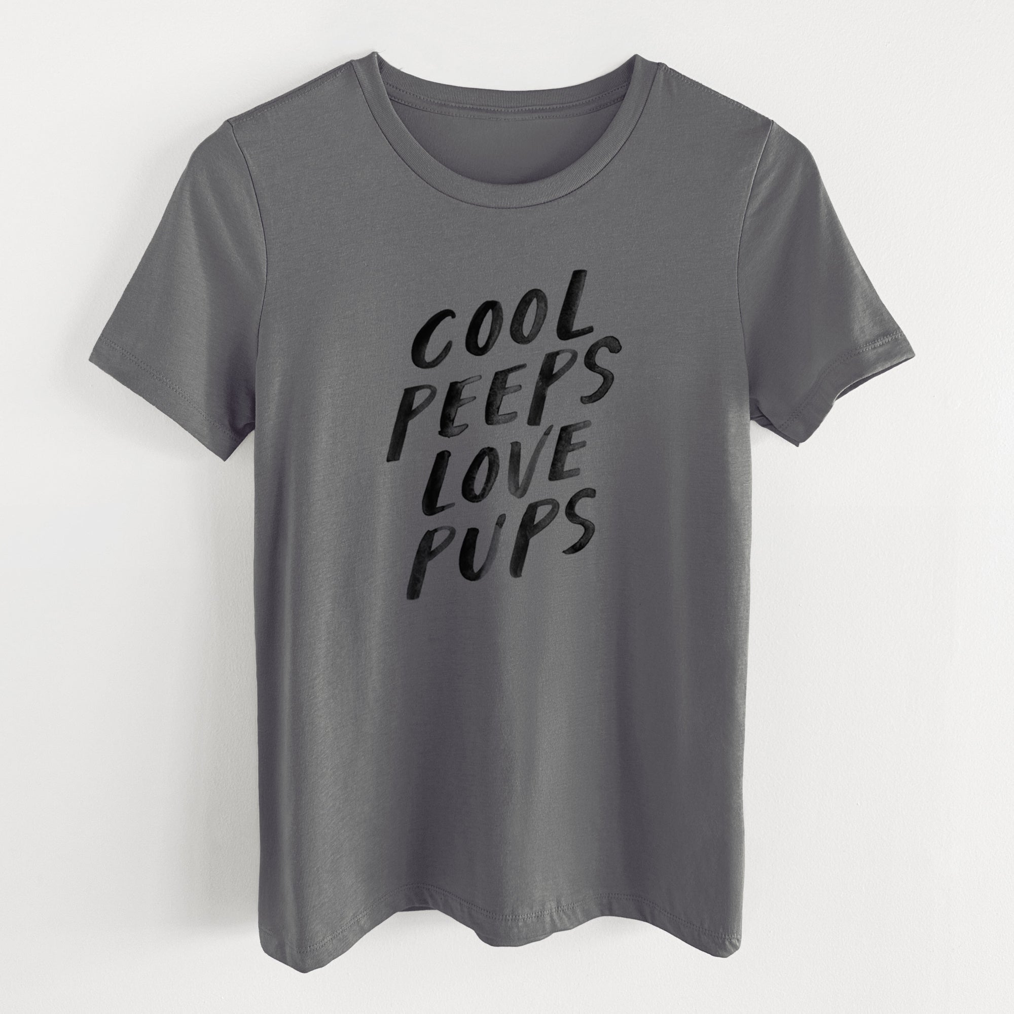 Cool Peeps Love Pups - Women's Lightweight Relaxed Fit 100% Cotton Crewneck