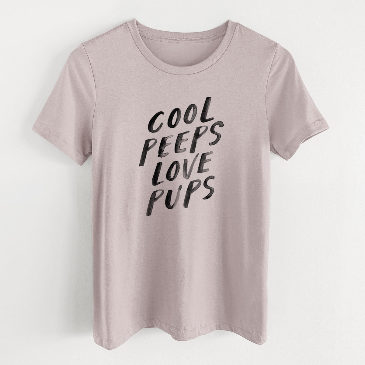 Cool Peeps Love Pups - Women's Lightweight Relaxed Fit 100% Cotton Crewneck