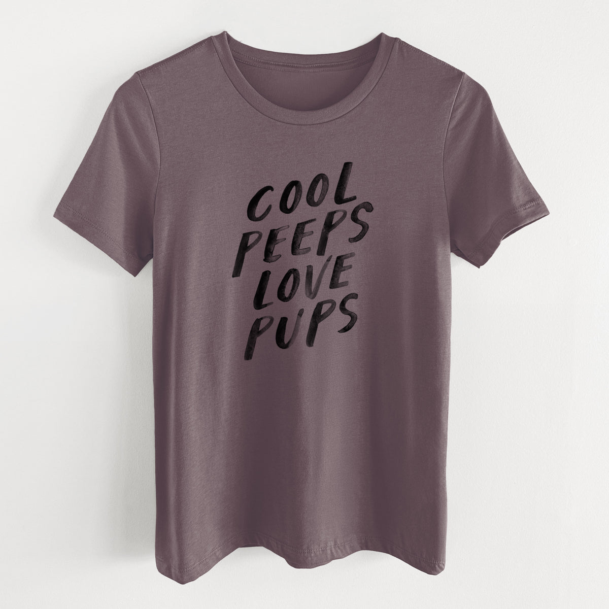 Cool Peeps Love Pups - Women's Lightweight Relaxed Fit 100% Cotton Crewneck