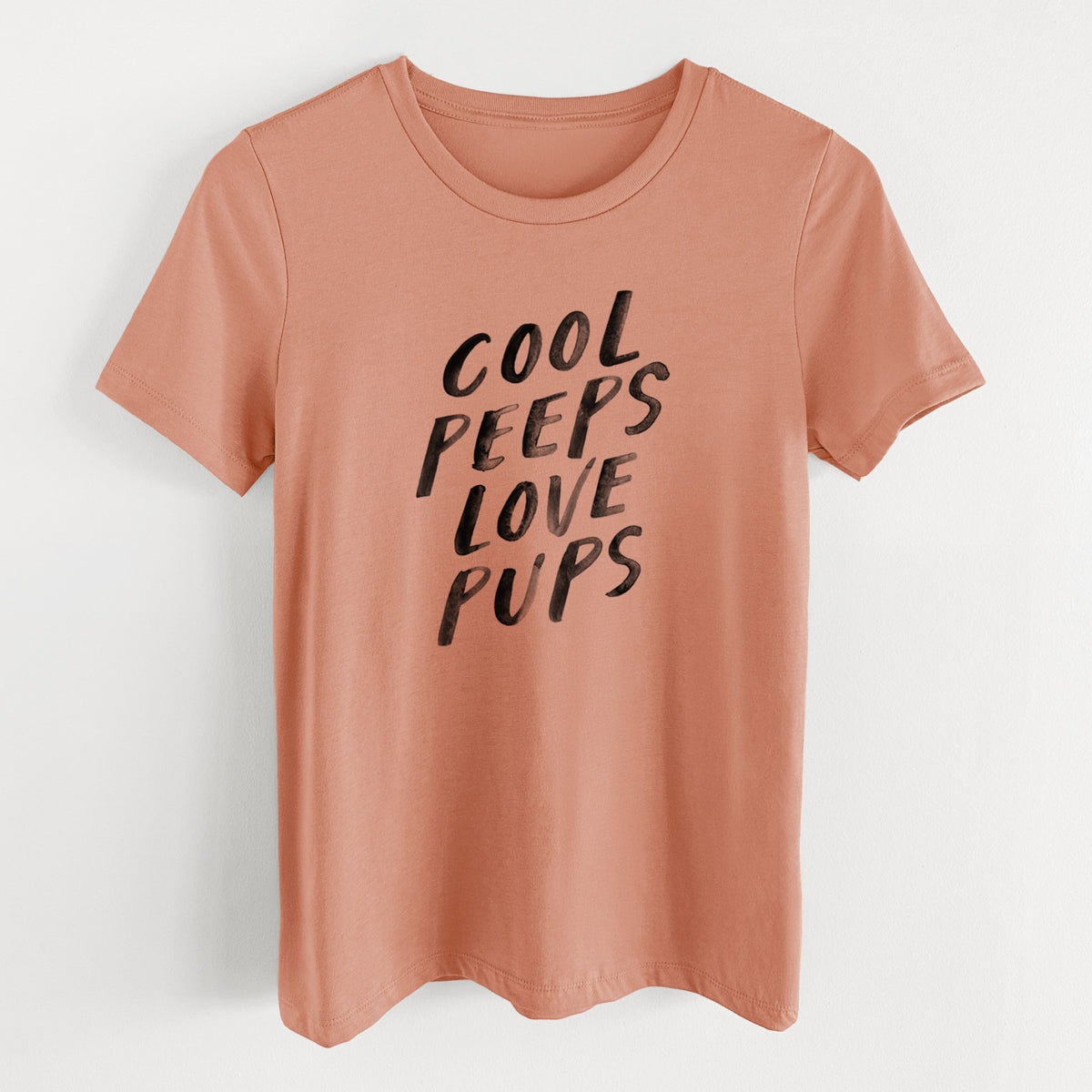 Cool Peeps Love Pups - Women's Lightweight Relaxed Fit 100% Cotton Crewneck
