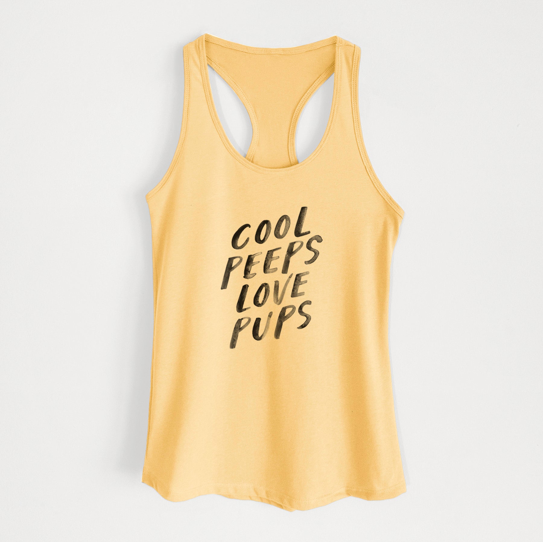 Cool Peeps Love Pups - Women's Racerback Tanktop