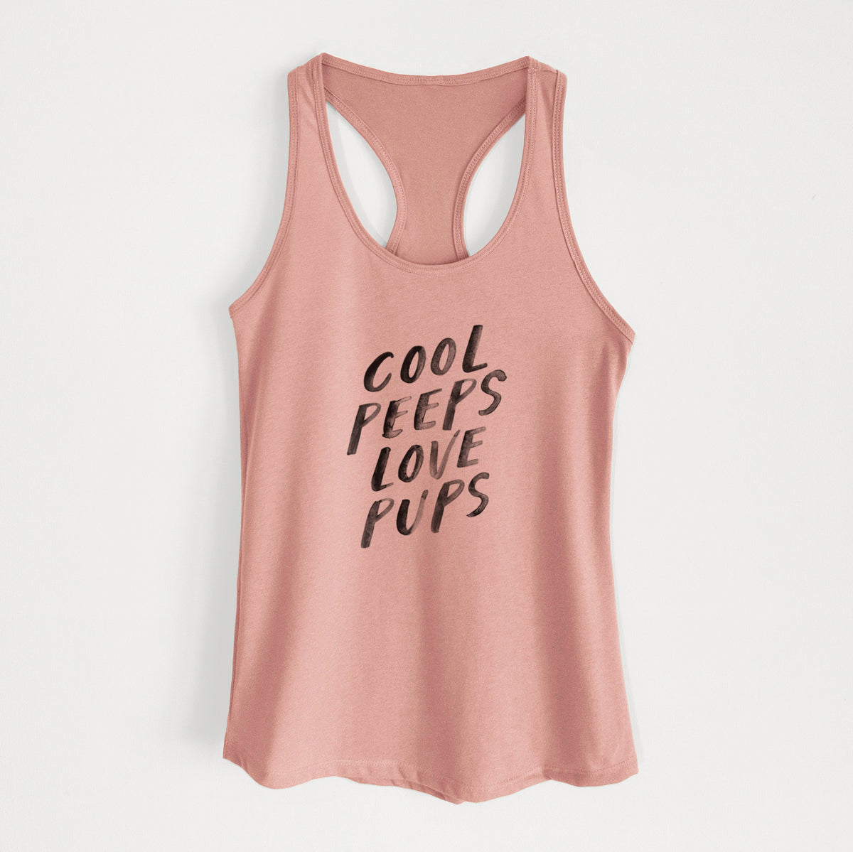 Cool Peeps Love Pups - Women&#39;s Racerback Tanktop