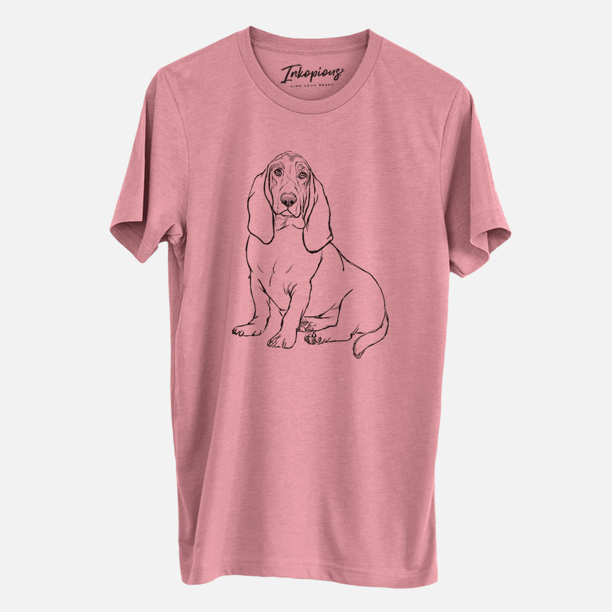 Doodled Blueberry the Basset Hound - Unisex Crewneck