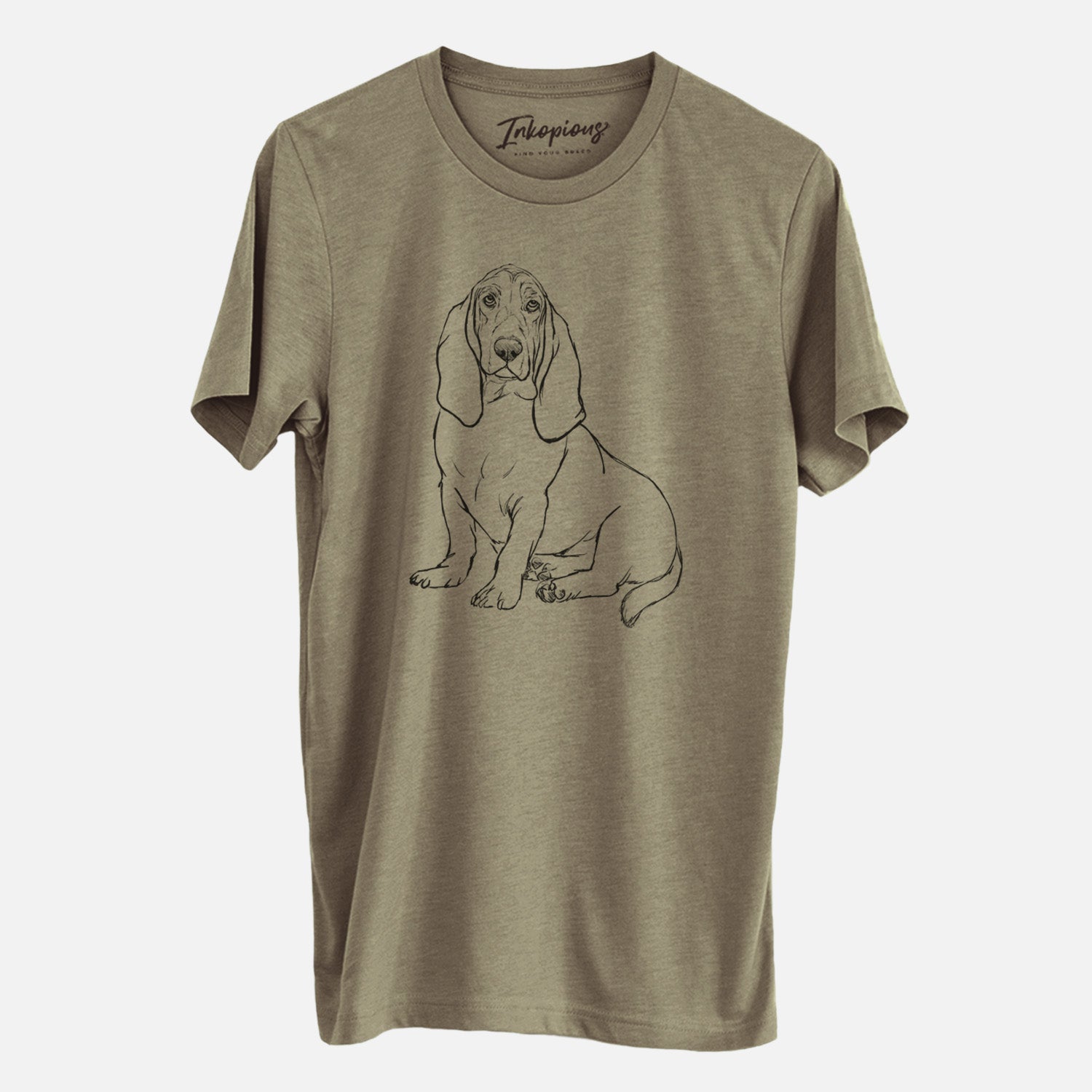 Doodled Blueberry the Basset Hound - Unisex Crewneck