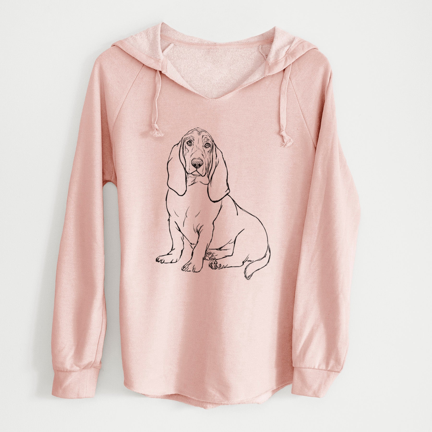 Doodled Blueberry the Basset Hound - Cali Wave Hooded Sweatshirt