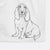 Doodled Blueberry the Basset Hound Premium Hand Towel