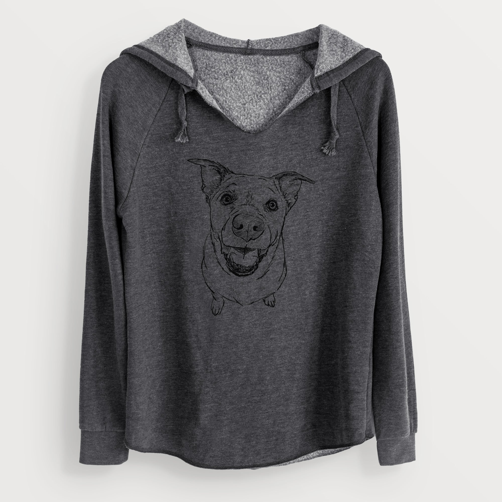 Doodled Boulder the Boxer/Heeler/Corgi - Cali Wave Hooded Sweatshirt