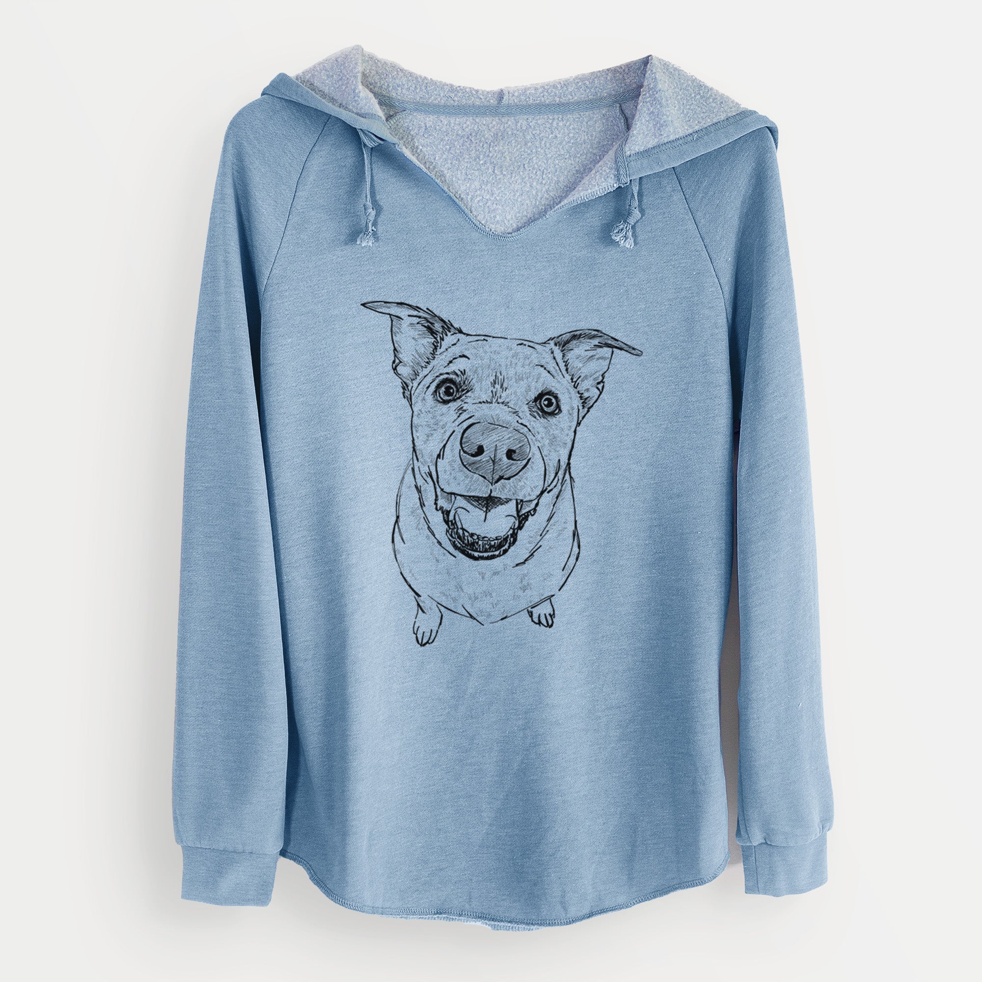 Doodled Boulder the Boxer/Heeler/Corgi - Cali Wave Hooded Sweatshirt