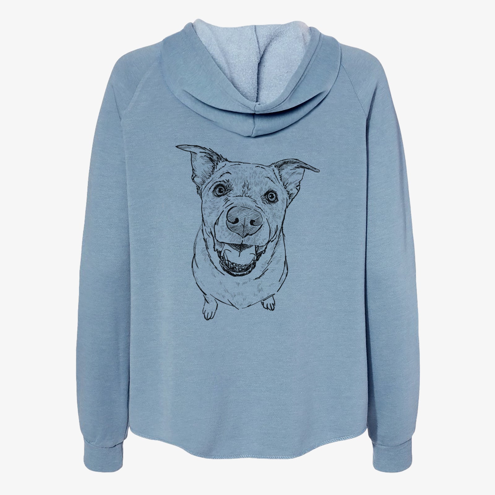 Doodled Boulder the Boxer/Heeler/Corgi - Women's Cali Wave Zip-Up Sweatshirt