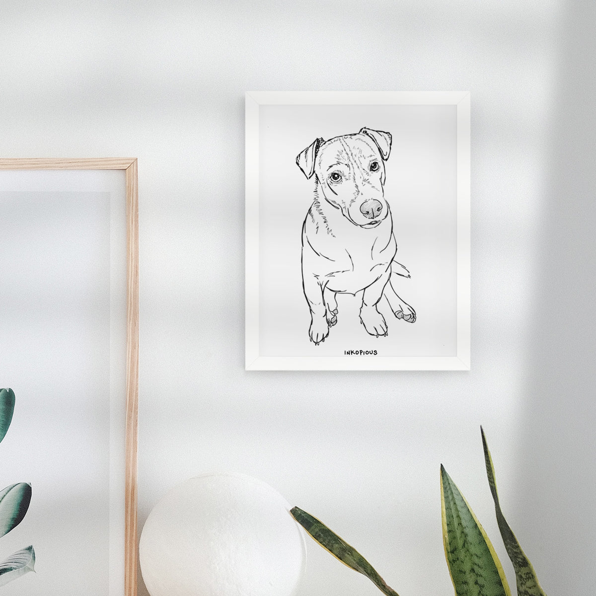 Doodled Buttercup the Mixed Breed Art Print
