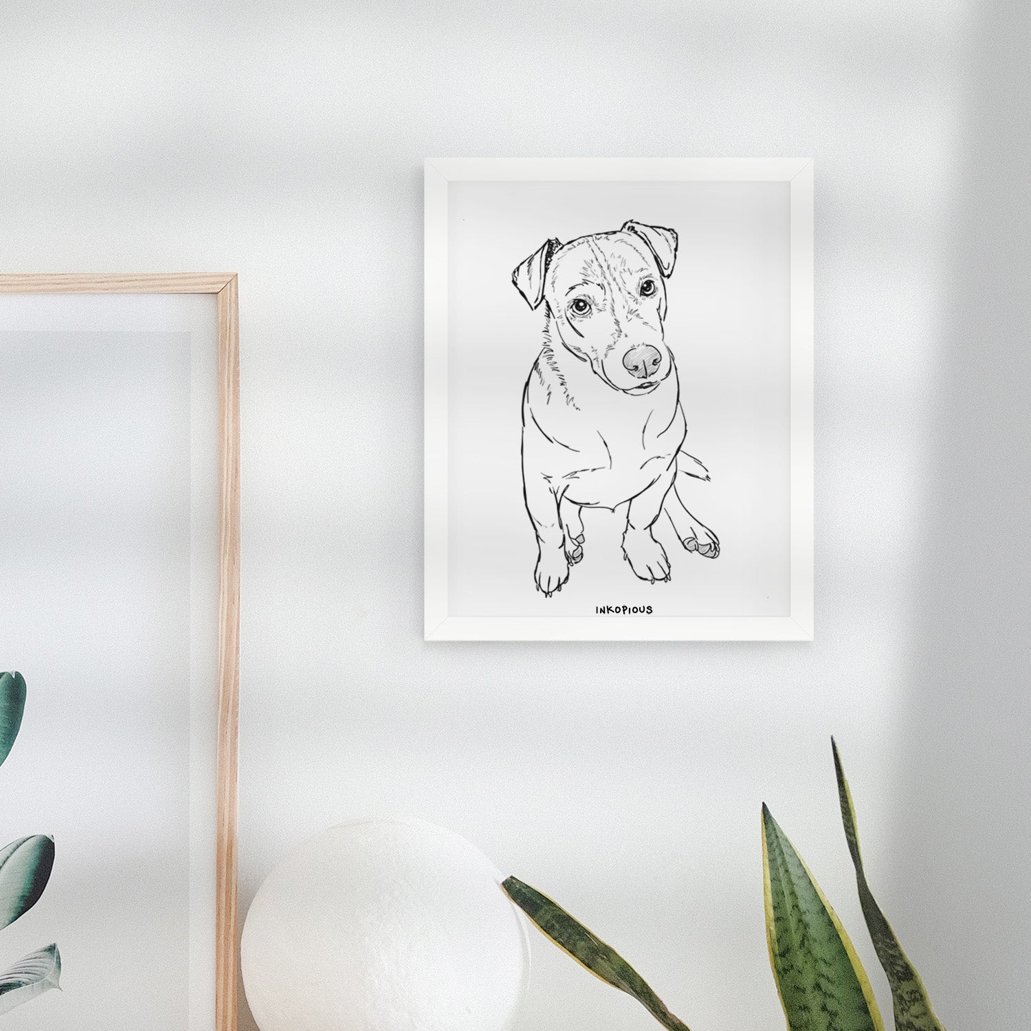 Doodled Buttercup the Mixed Breed Art Print