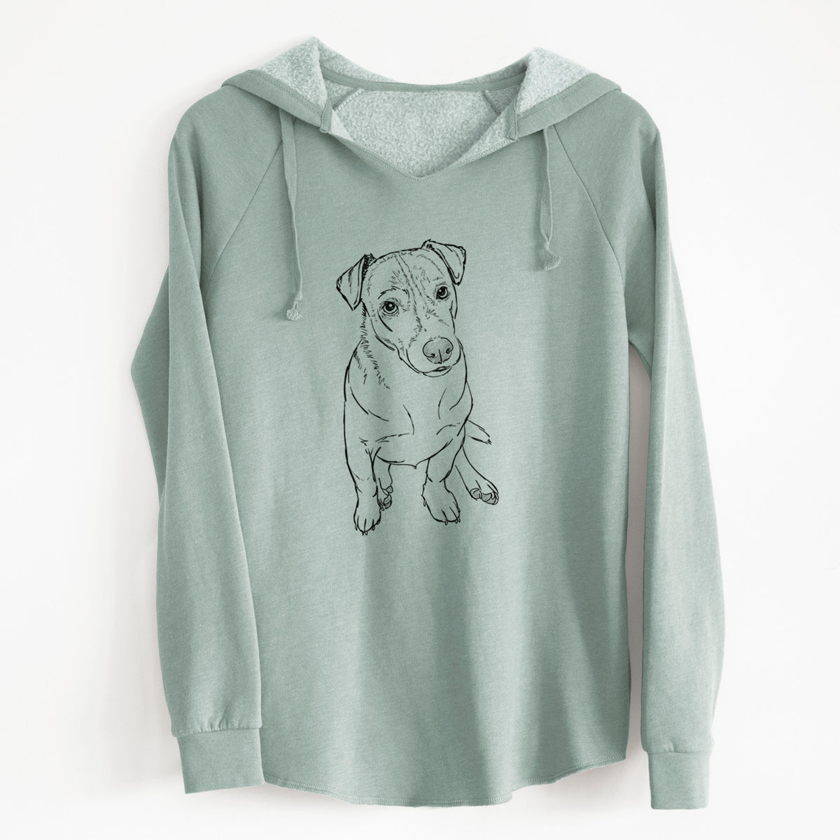 Doodled Buttercup the Mixed Breed - Cali Wave Hooded Sweatshirt