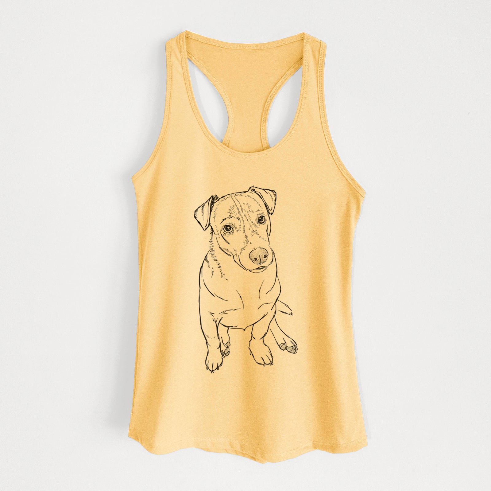 Doodled Buttercup the Mixed Breed - Women's Racerback Tanktop