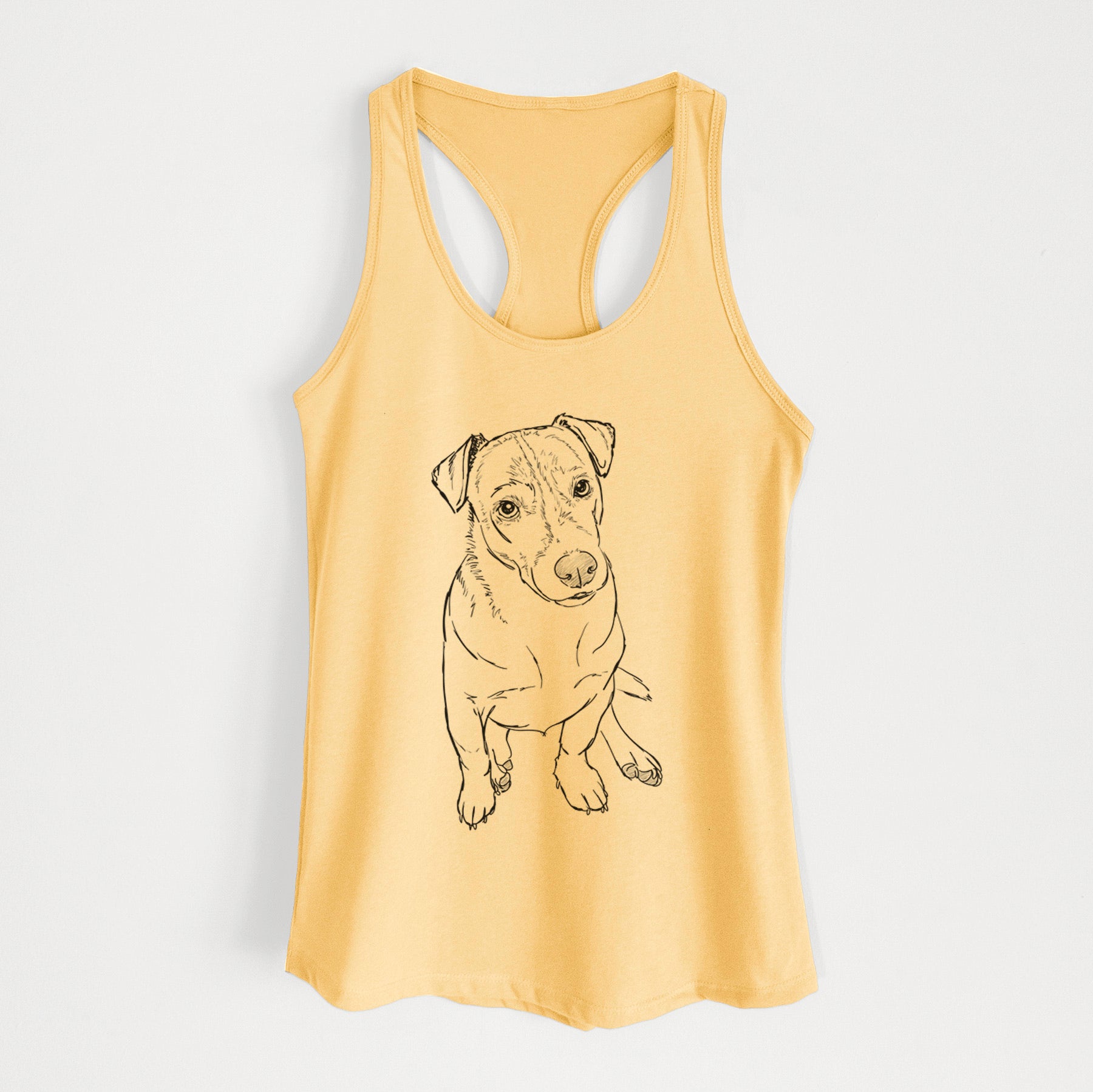 Doodled Buttercup the Mixed Breed - Women's Racerback Tanktop