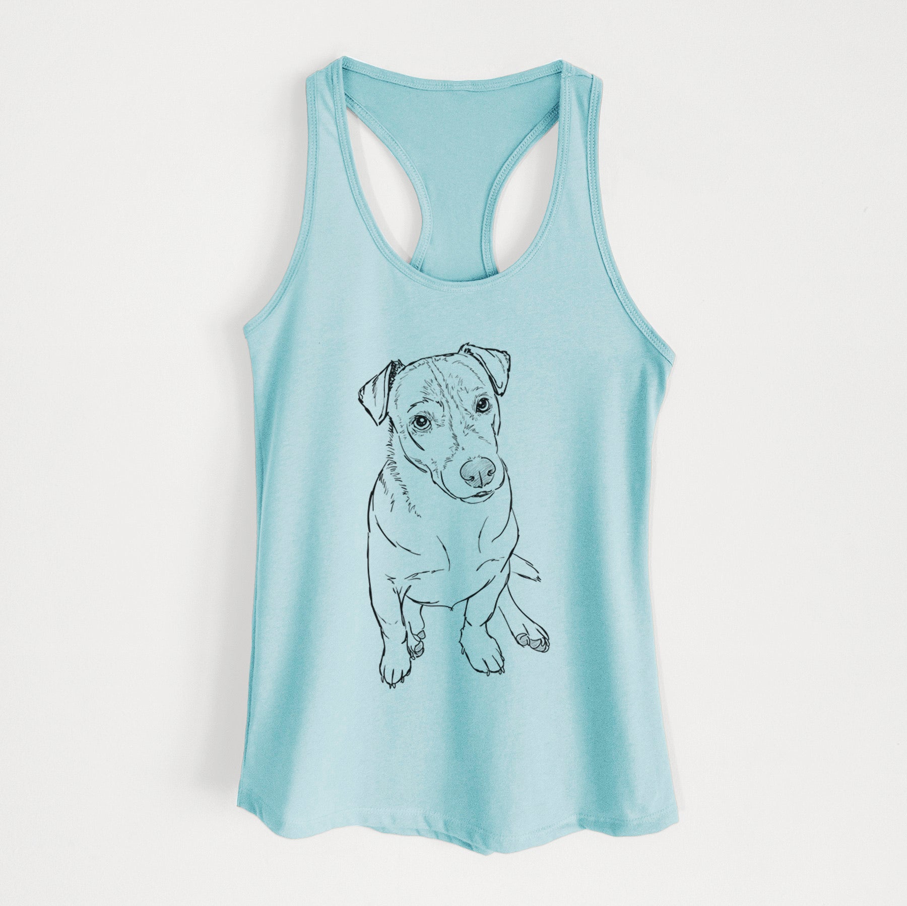 Doodled Buttercup the Mixed Breed - Women's Racerback Tanktop