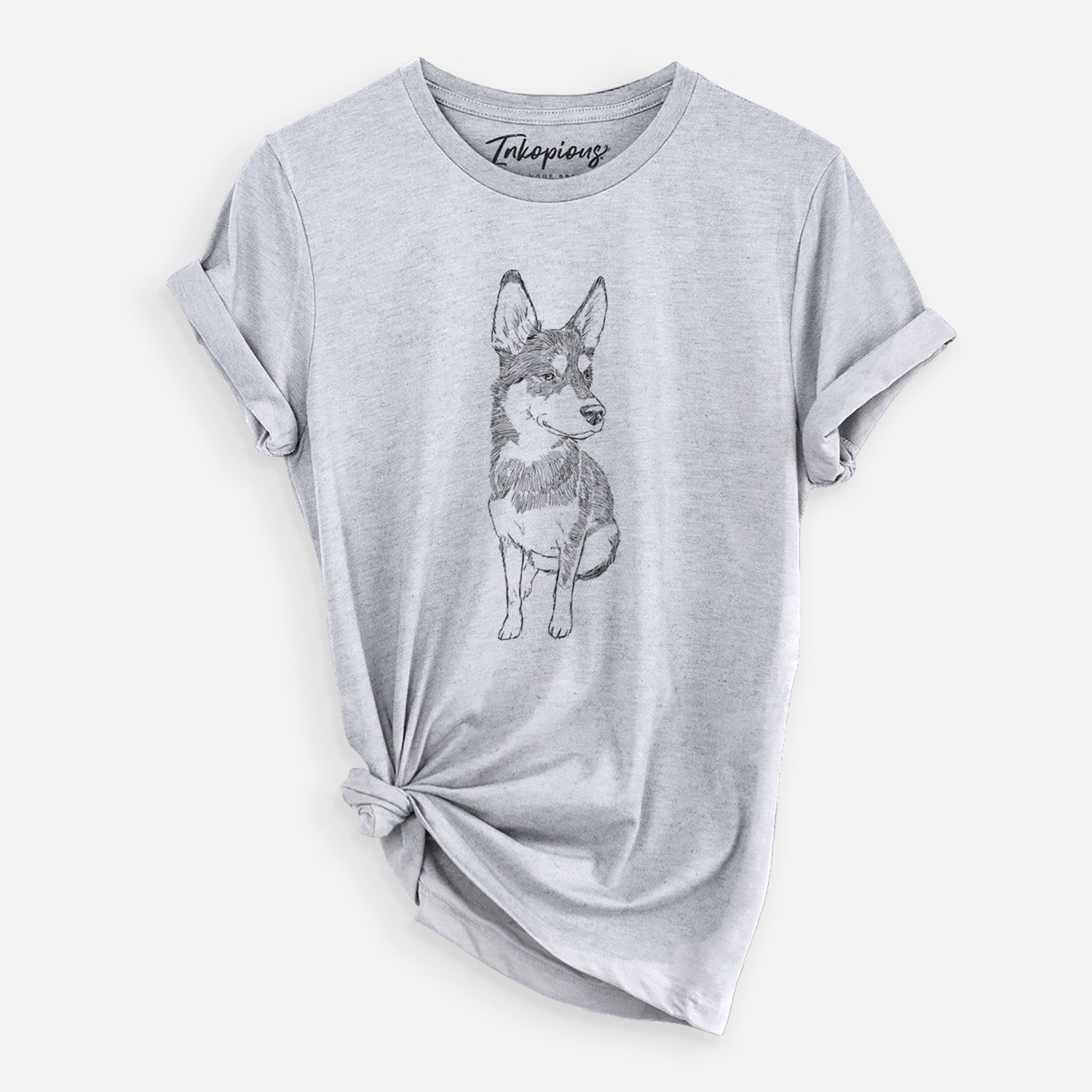 Doodled Ellie the Husky Mix - Unisex Crewneck