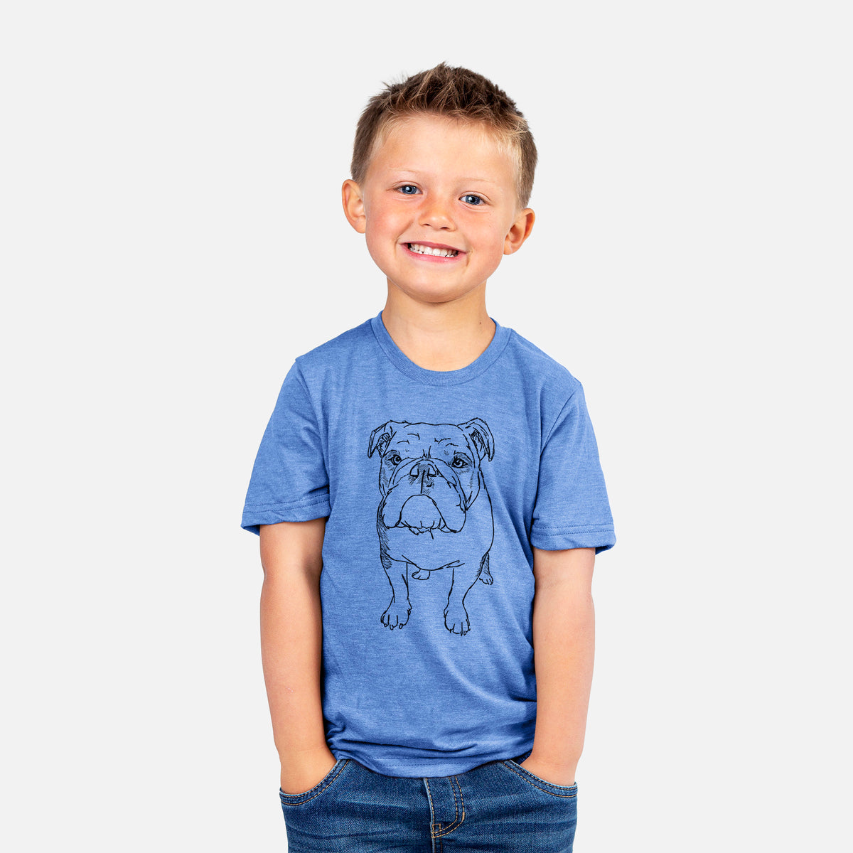 Doodled Henry the English Bulldog - Kids/Youth/Toddler Shirt