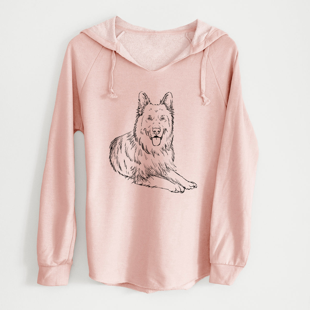 Doodled Jaxs the German Shepherd - Cali Wave Hooded Sweatshirt