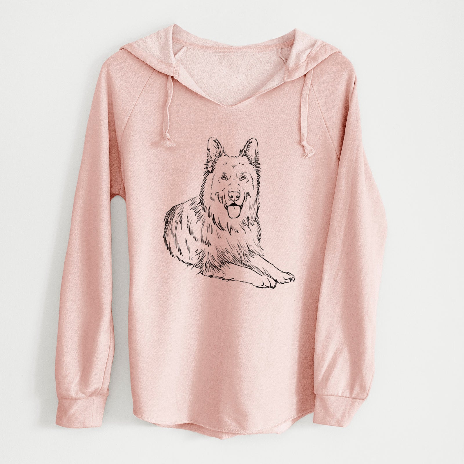 Doodled Jaxs the German Shepherd - Cali Wave Hooded Sweatshirt