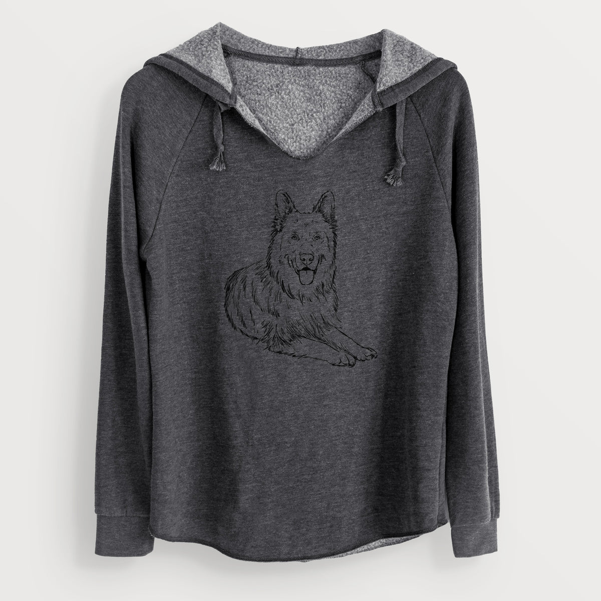 Doodled Jaxs the German Shepherd - Cali Wave Hooded Sweatshirt