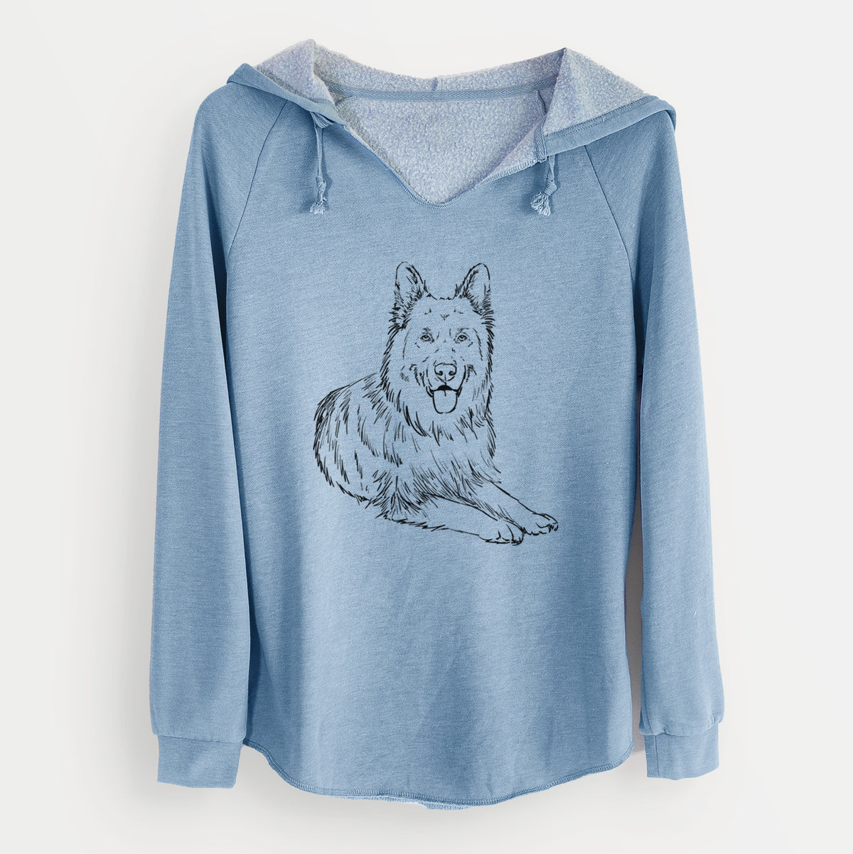 Doodled Jaxs the German Shepherd - Cali Wave Hooded Sweatshirt