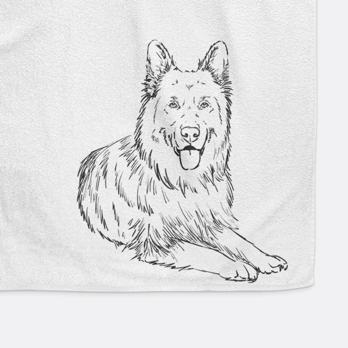 Doodled Jaxs the German Shepherd Premium Hand Towel