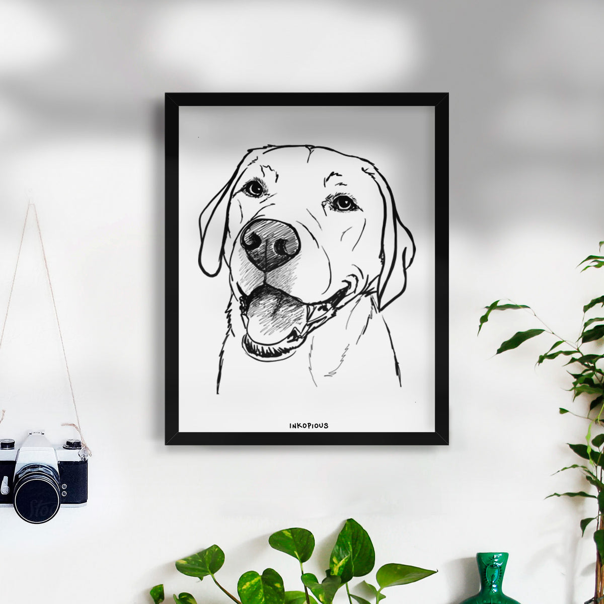 Doodled Jimmy the Larbrador Retriever Art Print