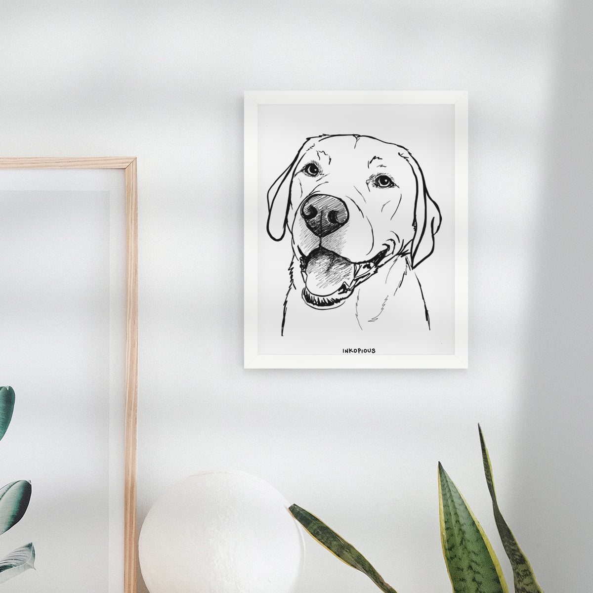 Doodled Jimmy the Larbrador Retriever Art Print