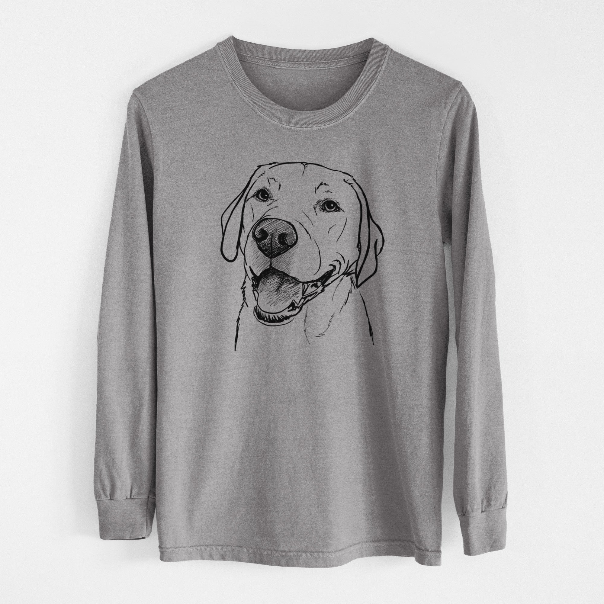 Doodled Jimmy the Larbrador Retriever - Heavyweight 100% Cotton Long Sleeve