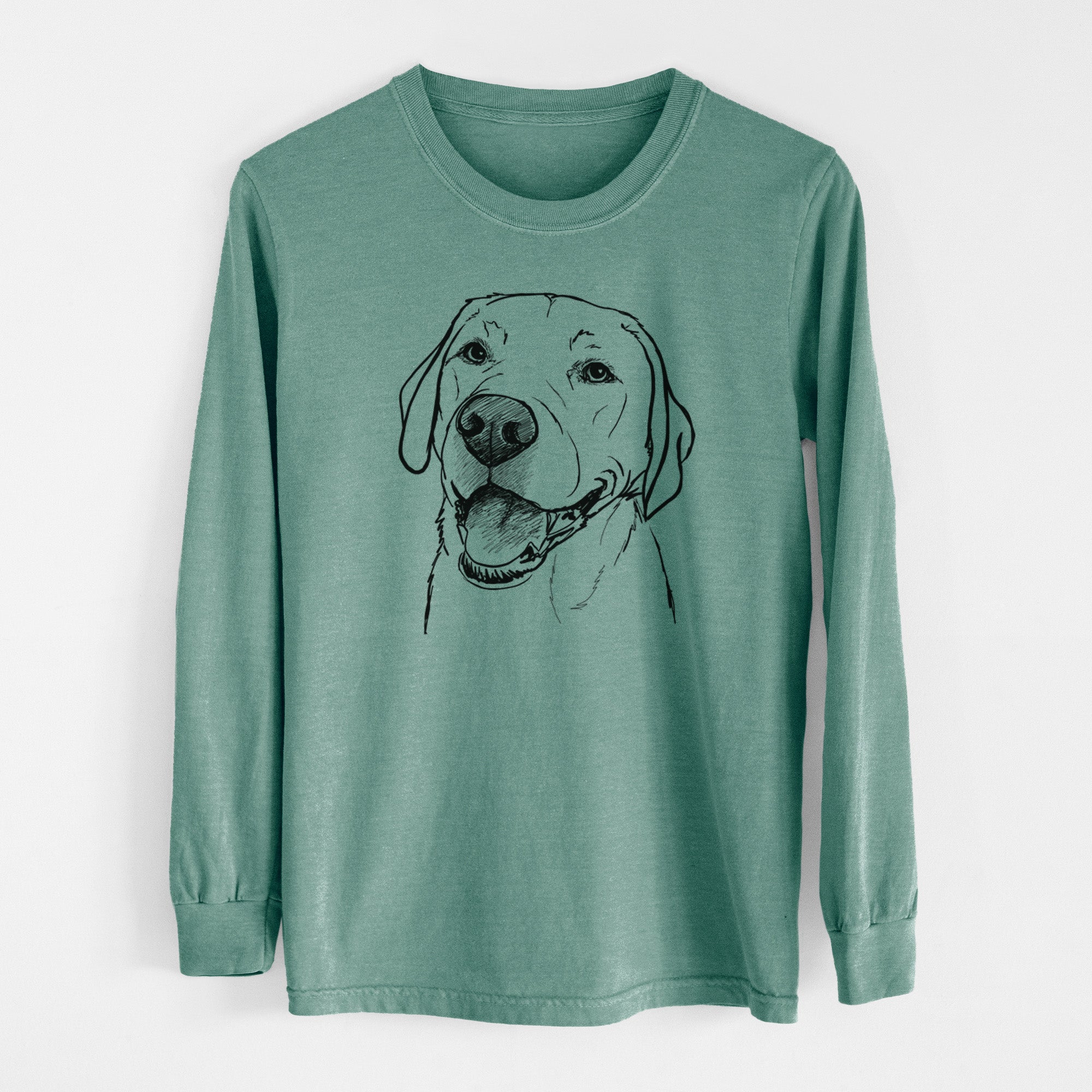 Doodled Jimmy the Larbrador Retriever - Heavyweight 100% Cotton Long Sleeve