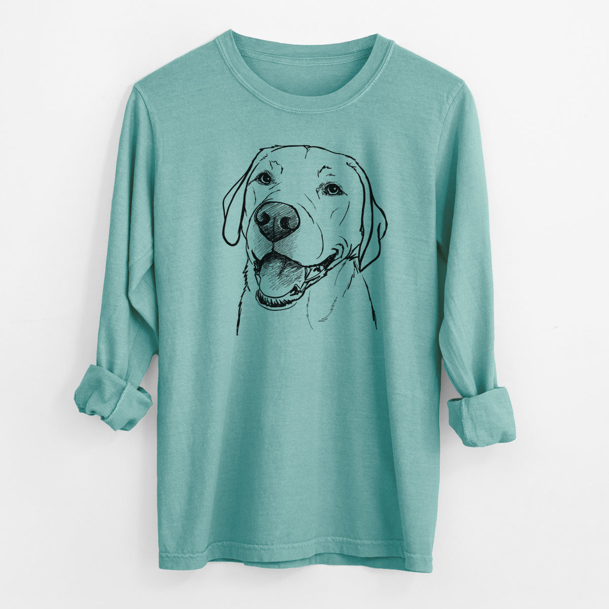 Doodled Jimmy the Larbrador Retriever - Heavyweight 100% Cotton Long Sleeve